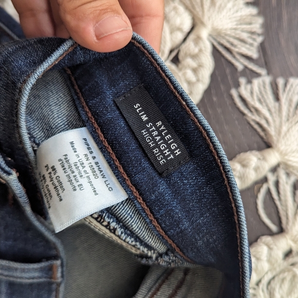 Veronica Beard Ryleigh Slim-Straight Button-fly Jean size 27 - Picture 5 of 5